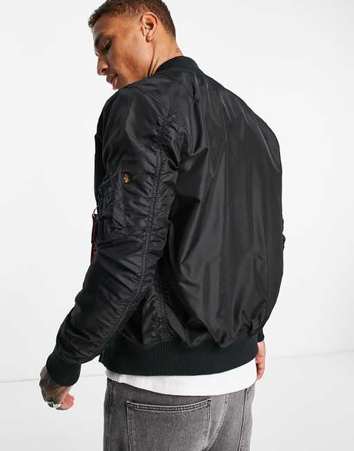 Alpha Industries – MA-1 TT – Svart bomberjacka med smal passform, 2 av 4