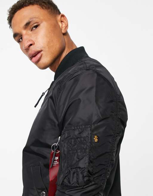 Alpha Industries – MA-1 TT – Svart bomberjacka med smal passform, 3 av 4