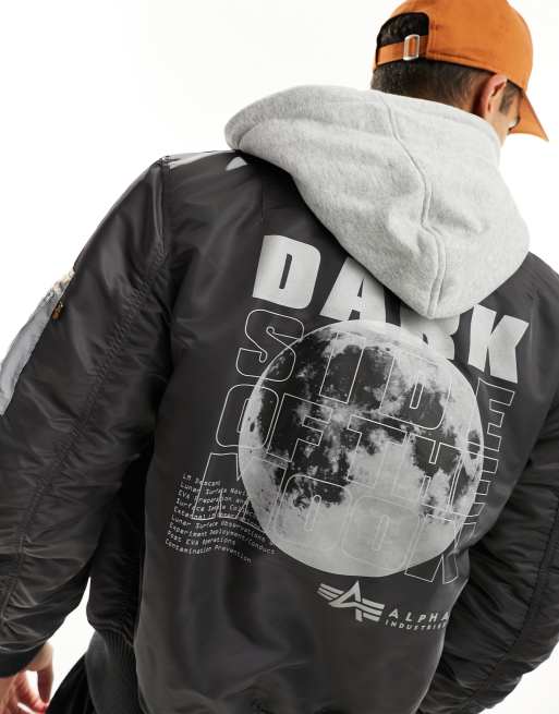 Alpha Industries MA-1 VF Dark Side bomber jacket with sweat hood