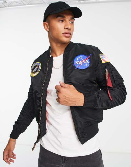 Alpha industries 2025 bomber jacket nasa