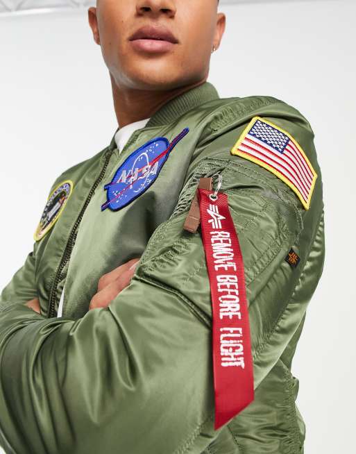 Alpha industries cheap nasa green