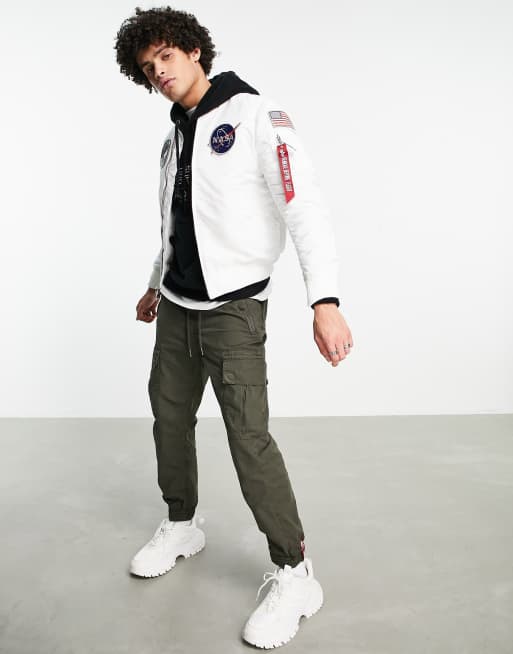 Alpha industries white nasa bomber hotsell