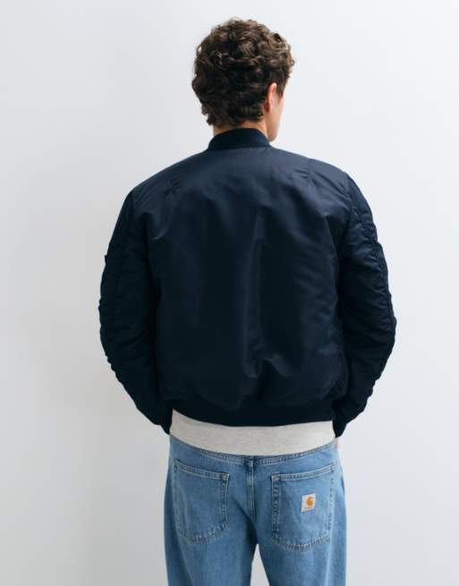 Alpha Industries MA1 bomber jacket in navy, 5 of 5