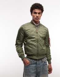 Alpha Industries MA1 bomber jacket in sage green