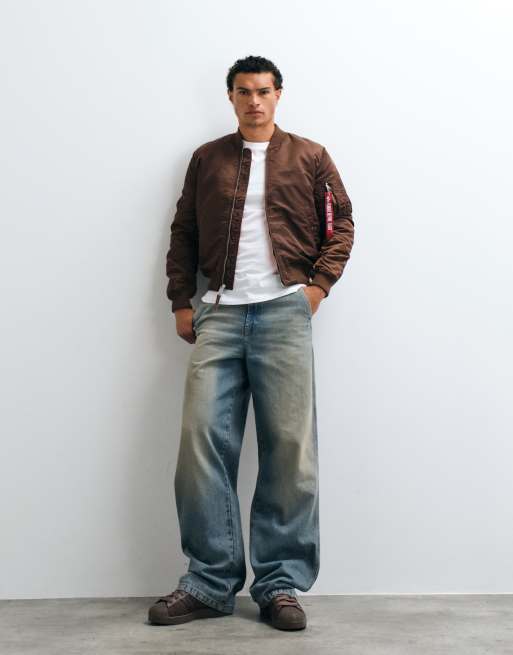Alpha Industries MA1 Bomberjacke in Braun, 2 von 5