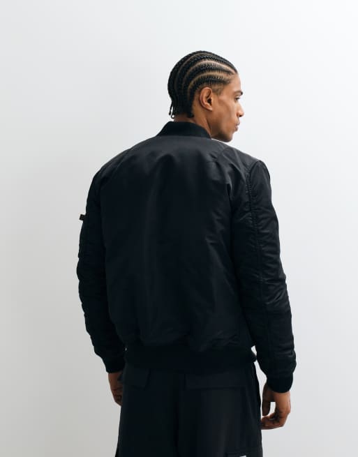 Alpha Industries – MA1 – Czarna kurtka bomberka, 4 z 5