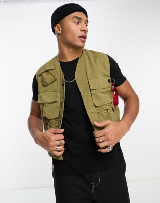 Alpha Industries military vest in green