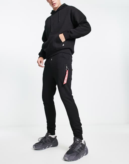 Alpha Industries NASA cargo sweat joggers in black | ASOS