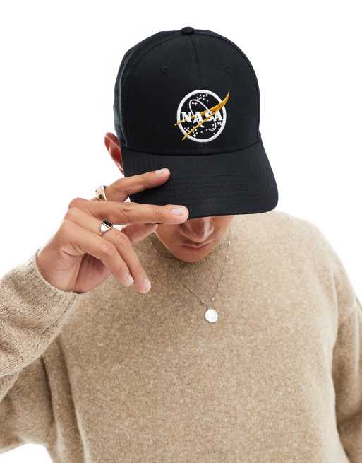 Alpha Industries NASA logo cap in black