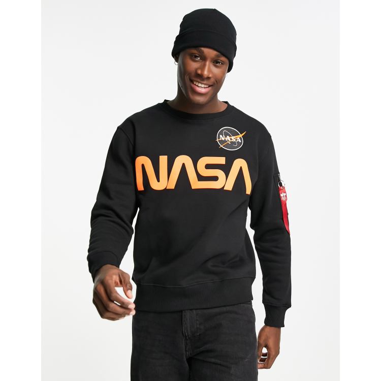 Nasa shop orange sweatshirt