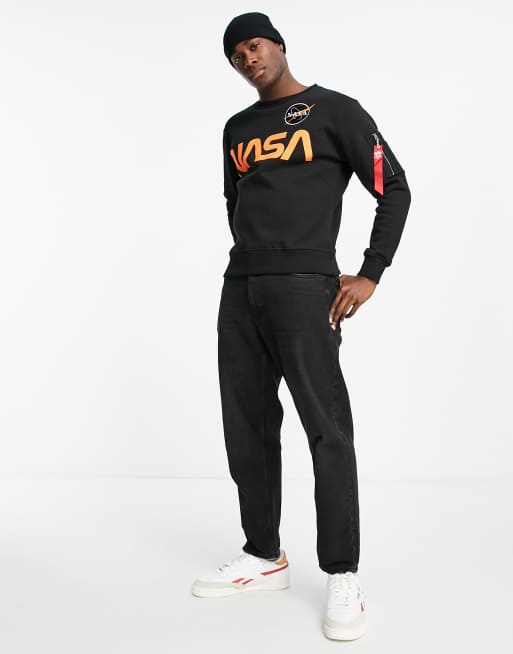 black orange in Industries ASOS NASA | sweatshirt print Alpha reflective