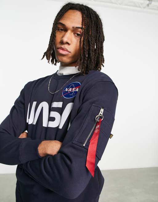 Blue cheap nasa sweatshirt