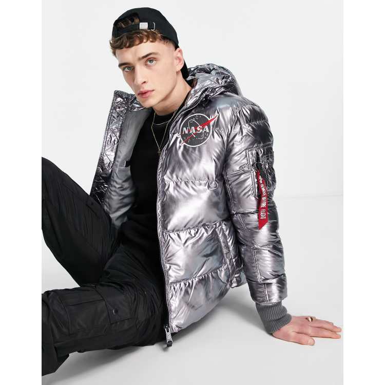 Men's champion metallic puffer coat sale