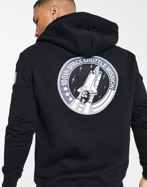 Alpha industries space shuttle hotsell hoodie black