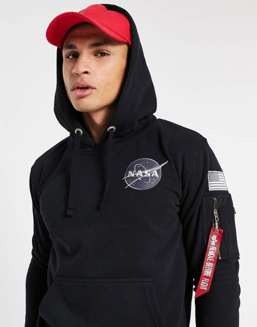 Alpha industries space shuttle cheap hoodie black