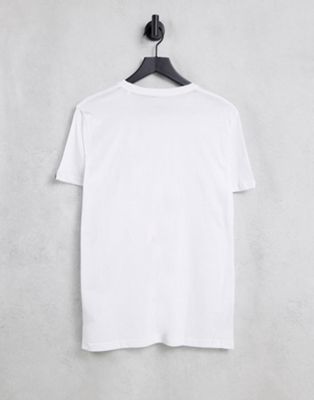 Nouveau Alpha Industries - NASA - T-shirt avec imprimé réfléchissant doré - Blanc