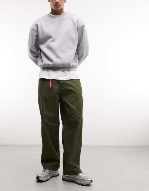 Alpha Industries - Pantalones caqui oscuro cargo - view 1