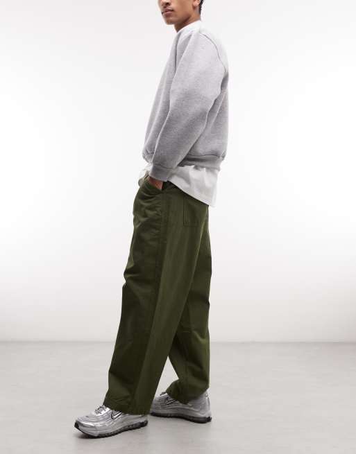 Alpha Industries - Pantaloni cargo kaki scuro, 3 di 5