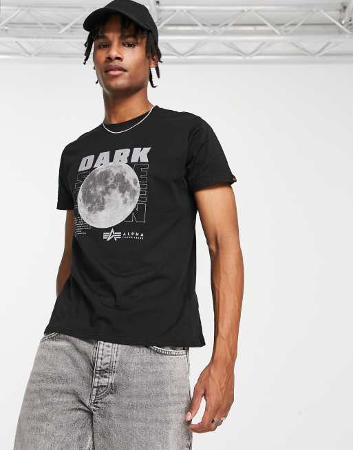 Alpha Industries reflective side | ASOS dark in black print t-shirt