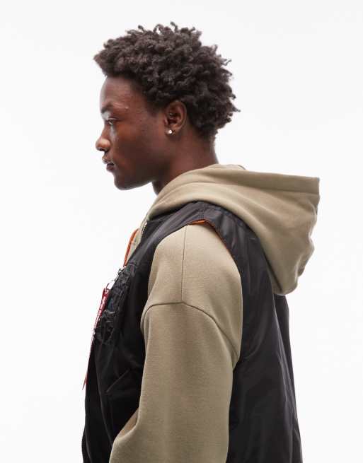 Alpha Industries reversible MA-1 heritage gilet in black | ASOS