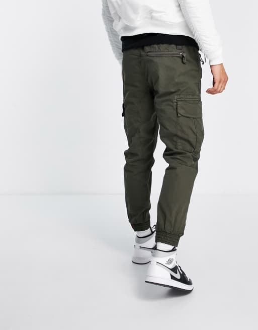 Alpha Industries ripstop cargo grey | joggers ASOS in black