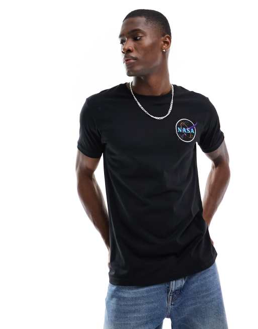 Alpha Industries - Space Shuttle - T-shirt met print op de achterkant in zwart, 2 van 4