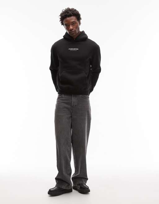 Alpha Industries – Studio Edition – Svart huvtröja med logga, 2 av 5