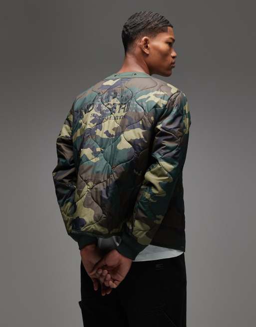 Alpha Industries - Studio Liner - Jakke med camoflagemønster samt logo på ryggen, 3 af 5