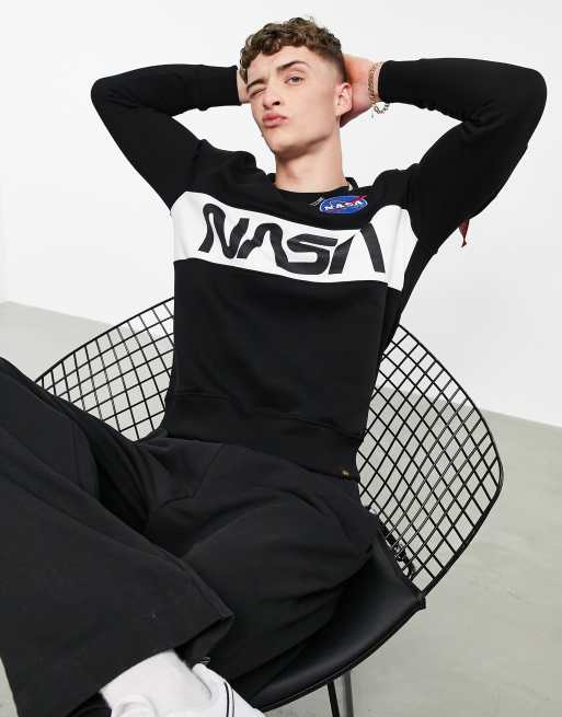 Alpha Industries Sweat avec empi cement logo NASA sur la