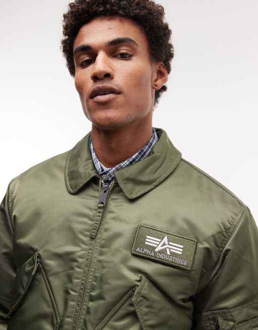 Alpha Industries – Szałwiowozielona kurtka bomberka, 3 z 5