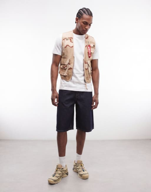 Alpha Industries - Utility bodywarmer met mesh, zakken en camouflageprint, 2 van 5