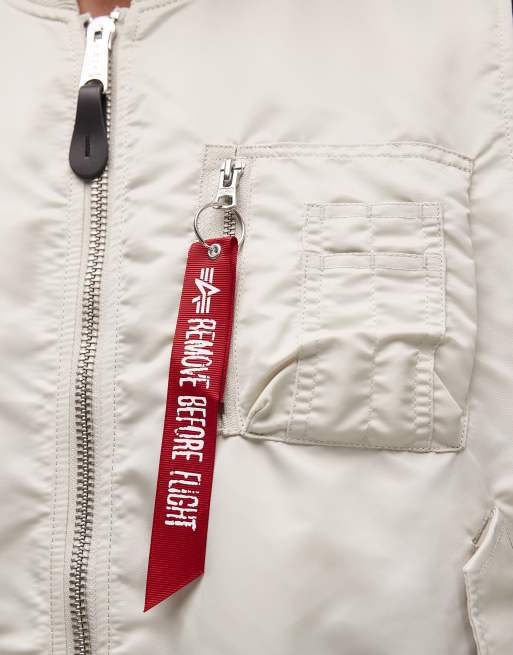 Alpha Industries utility gilet in stone, 5 of 5