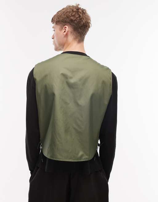 Alpha Industries – Wiązany z boku bezrękawnik w kolorze khaki, 3 z 5