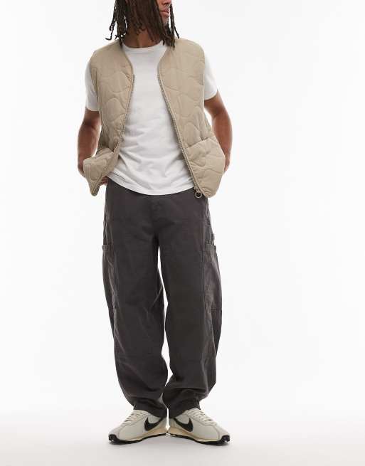 Alpha Industries Workwear deck pants in grey