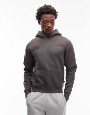 Alpha Industries Alpha Industries world logo pack print hoodie in grey