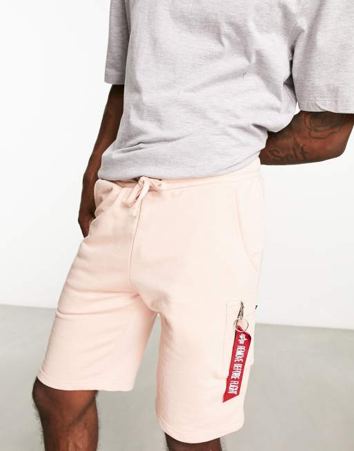 Alpha Industries - X-Fit - Lyserøde jogging-cargoshorts