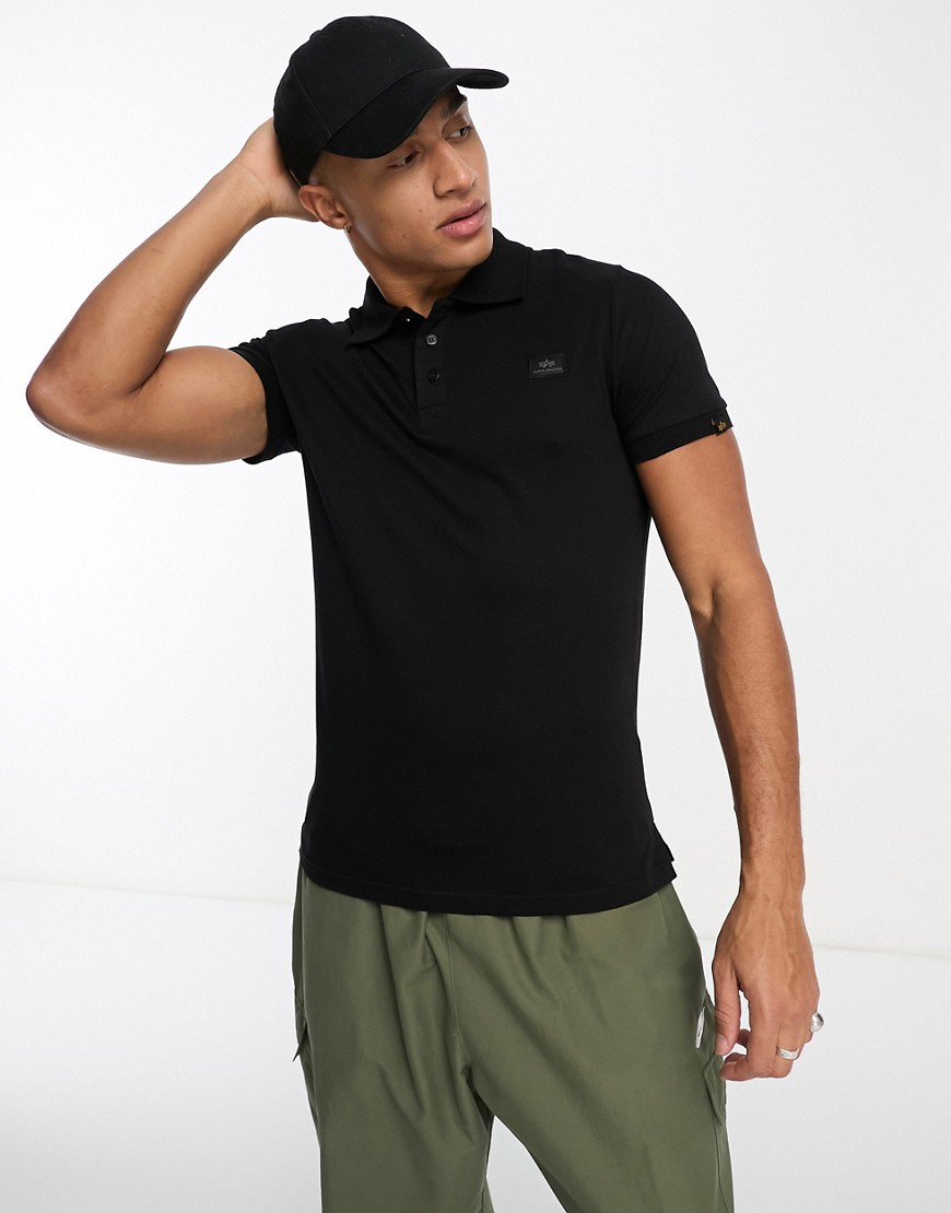 Alpha Industries X-Fit polo in black