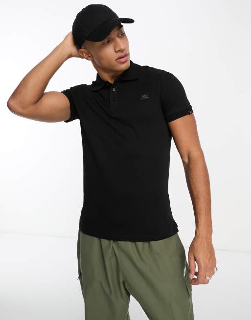 Alpha Industries X-Fit polo black in ASOS 