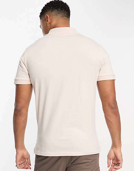 Alpha Industries X-Fit polo in cream | ASOS