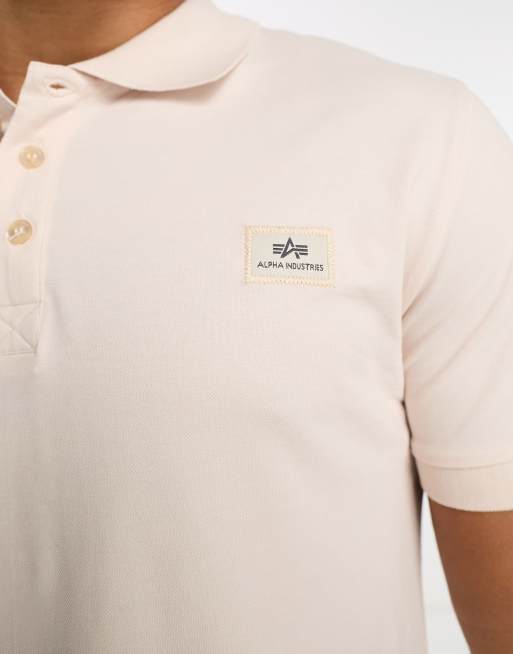 Alpha Industries X-Fit polo in cream, 4 of 4