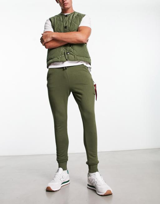 Industries joggers Alpha dark in green slim sweat X-Fit ASOS cargo | fit