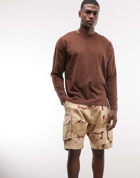 Alpha mesh utility short in camo print - view 1