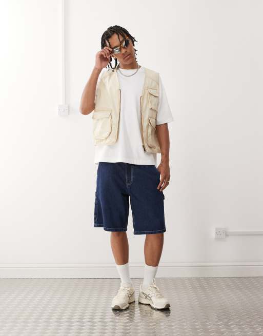 Alpha utlity vest in acid wash beige, 3 of 4
