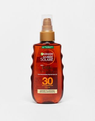 Garnier Ambre Solaire Ideal Bronze Protective Oil Sun Cream Spray SPF30 150ml