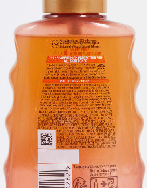 Ambre Solaire - Invisible Protect Glow - Transparente zonnebrandcrème spray met SPF30: 150ml, 2 van 4