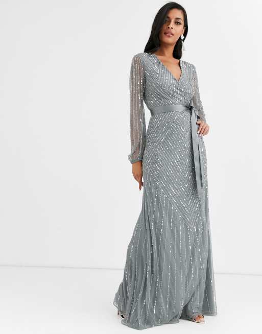 Amelia rose embellished cheap maxi dress