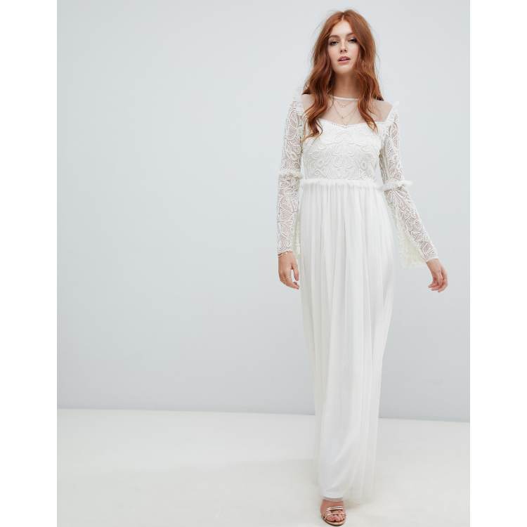 Asos amelia store rose wedding dress