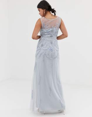 amelia rose 2 in 1 embellished maxi dress