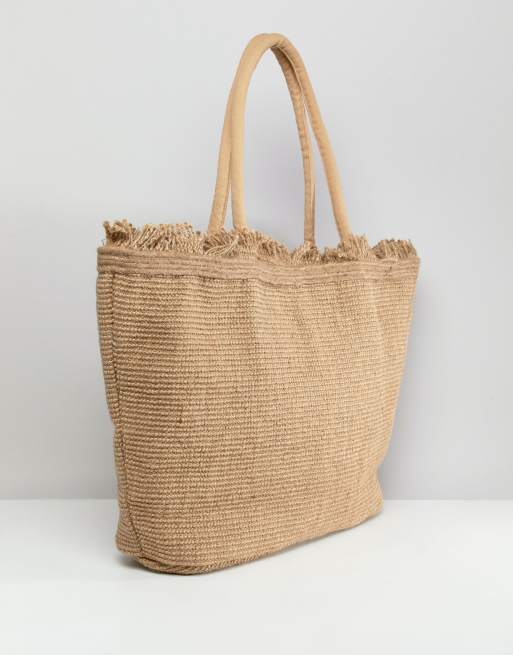 America Beyond Hand Embroidered Lobster Structured Beach Bag ASOS