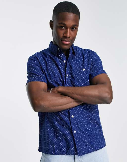 American Eagle - 32s - Chemise à manches courtes et motif à pois classique